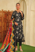 Limelight Doria Unstitched 3-Piece Lawn Collection (Off-Black)