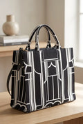 Zellbury Canvas Handbag – Stylish Everyday Shoulder Bag (Jet Black)