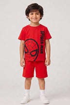 Boys T-Shirt & Shorts Set (Red)