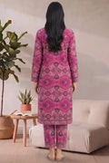 Bonanza Unstitched Lawn 2-Piece Same Print Suit (Magenta)