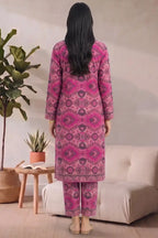 Bonanza Unstitched Lawn 2-Piece Same Print Suit (Magenta)
