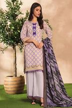 Limelight Doria Unstitched 3-Piece Lawn Collection (Light Taupe)