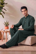 Saya Men’s Wash & Wear Unstitched Suit (Pine)