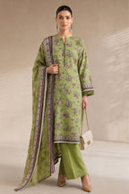 Khaadi (Vol.4) – 3 Piece Unstitched Printed Lawn Suit (Sage Green)