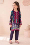 Ting Tone by Almeerah - Girls Unstitched 2-Piece Suit (8 to 12 Years) (Dark Indigo)