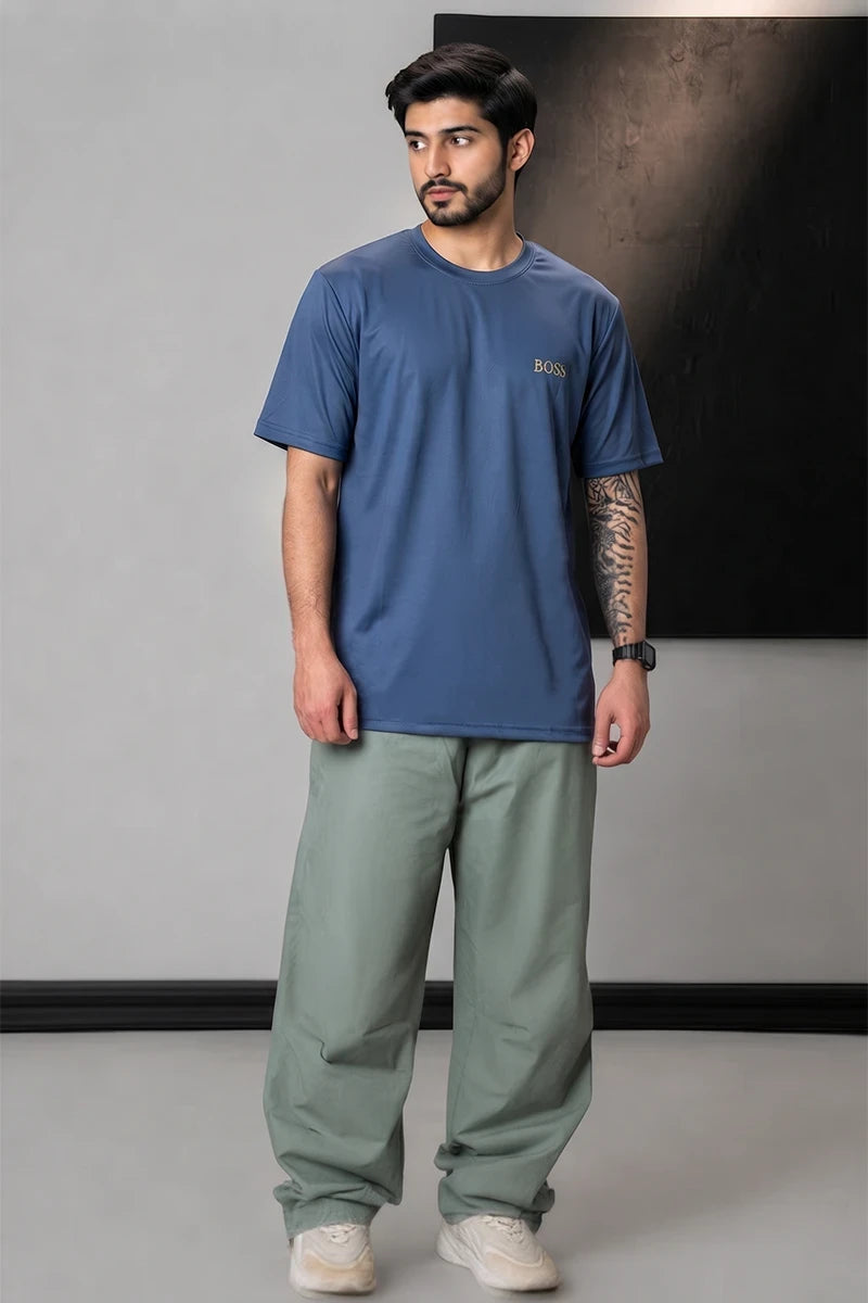 Boss - Men’s T-Shirt (Steel Blue)