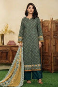 Mor Bagh 3-Piece Unstitched Printed Lawn Suit (Pine Green)