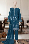 Samra by Breeza Fashion - 3PC Unstitched Embroidered Lawn Suit (Dark Peacock)