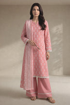 Khaadi – 3 Piece Unstiched Premium Printed Lawn Suit (Dusty Rose Pink)