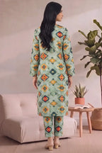 Bonanza Unstitched Lawn 2-Piece Same Print Suit (Mint Green)