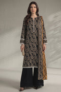 Khaadi – 3 Piece Unstitched Digital Printed Lawn Suit (Black)