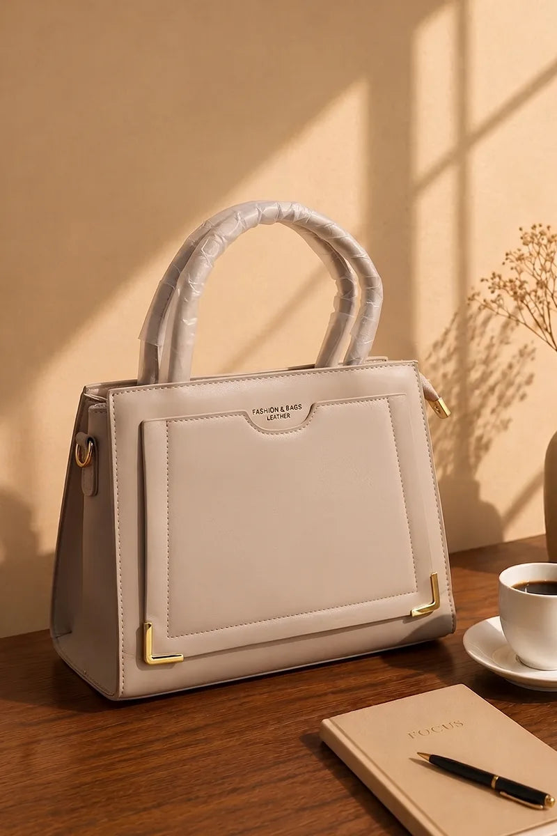 Premium Women's Fashion Handbag (Cream)