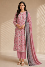 Khaadi (Vol.4) – 3 Piece Unstitched Printed Lawn Suit (Soft Dusty Pink)