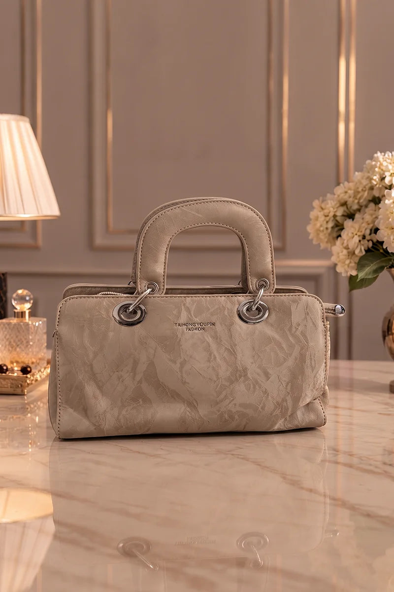 Premium Satchel Shoulder Bag For Women (Warm Sand)