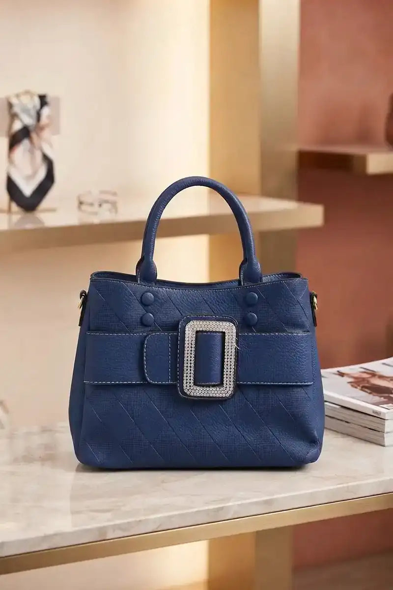 Premium Women's Imported Handbag (Blue)