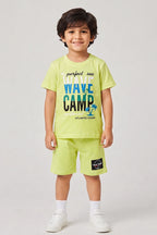 Boys T-Shirt & Shorts Set (Yellow)