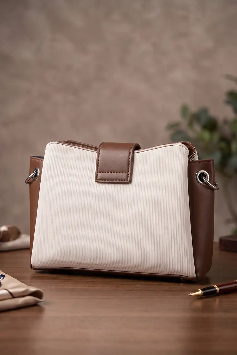 Premium Women's Imported Handbag (Off-White)