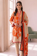 Roshaan by KBC Fashion Stitched 3-Piece Lawn Suit (Warm Sand)