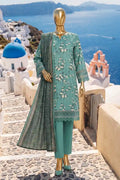 Safina Pop (Vol-01) by A One Textile - 3PC Unstitched Printed Lawn Suit (Seafoam)