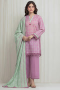 Nishat (Vol.4) - 3pc Unstitched Digital Embroidered Printed Lawn (Muted Lilac & Pastel Sage)