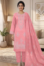 Gulmeher by Breeza Fashion - 3PC Unstitched Embroidered Lawn Suit (Pink)