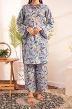 Naqsh Premium Printed Lawn Stitched Suit Set (Soft Lilac)