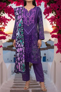 Aabruh By KBC Fashion Vol-1 3PC Unstitched Printed Lawn Suit (Purple)
