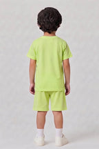 Boys T-Shirt & Shorts Set (Yellow)