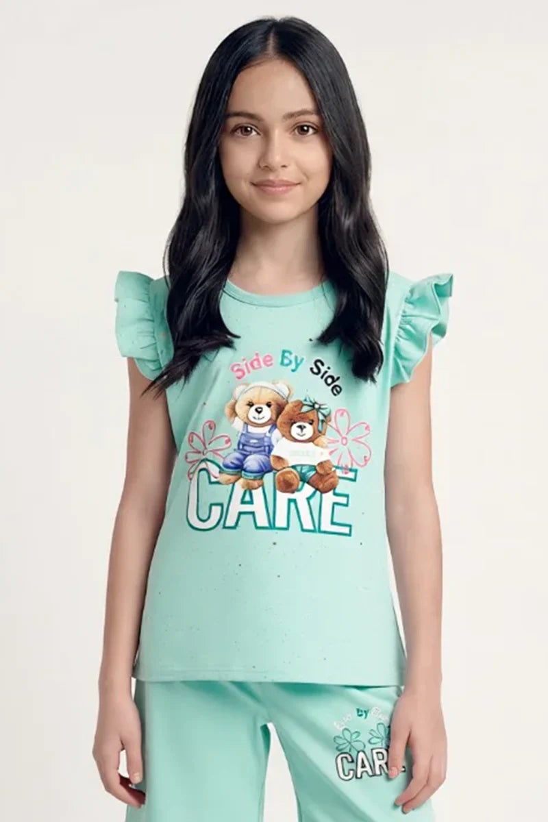 Girls Casual 2-Piece Suit (Sky Blue)