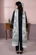 Gul-e-Seher By Johra - 3PC Unstitched Chikankari Lawn Suit (Black)