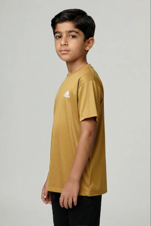 Adidas - Boys Classic Crew Neck T-Shirt (Mustard Gold)