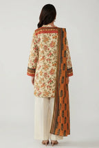 Khaadi Unstitched 3-Piece Lawn Collection (Cream)