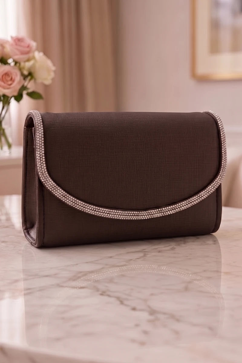 Premium Hand Clutch Bag (Chocolate)