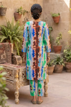 Sana Safinaz Printed Lawn Unstitched 2-Piece Suit (Sky)