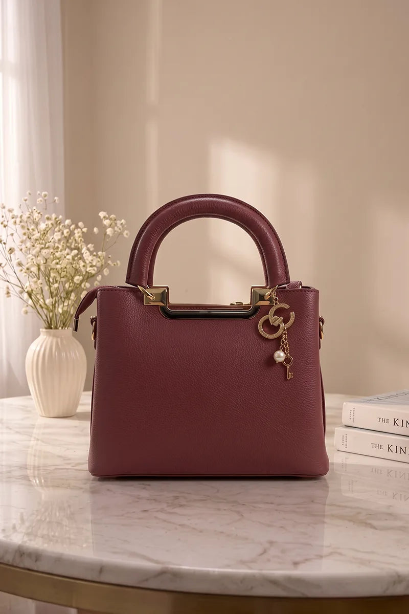 Imported Women's Structured Handbag (Muted Lilac)