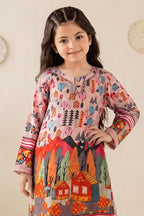 Ting Tone by Almeerah - Girls Unstitched 2-Piece Suit (8 to 12 Years) (Blush Pink)