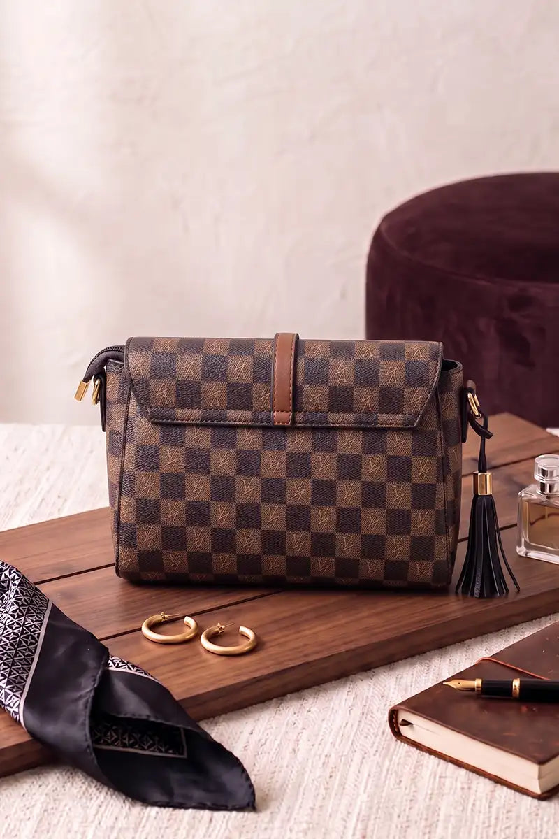 Premium Women's Imported Handbag (Mocha Brown)