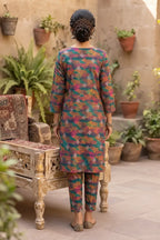 Sana Safinaz Printed Lawn Unstitched 2-Piece Suit (Forest Green)