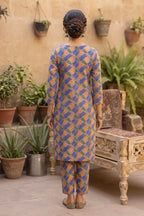 Sana Safinaz Printed Lawn Unstitched 2-Piece Suit (Ultramarine Blue)