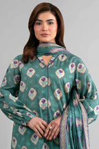 Khaadi – Summer Series 3 Piece Unstitched Printed Lawn Suit (Sea Green)