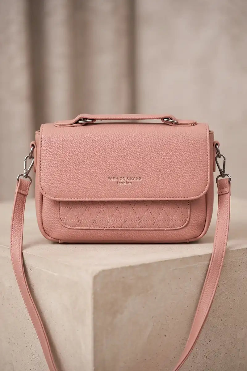 Premium Women's Imported Handbag (Dusty Rose Pink)