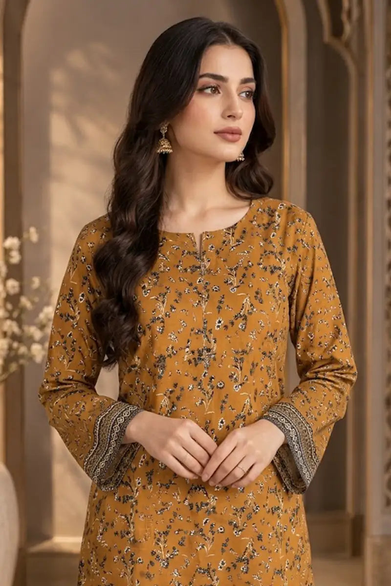 Women's Premium Stitched 2-Piece Suit (Amber Brown)