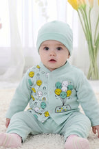 Playful Balloon Birthday Long Sleeve (0-3 Months) (Baby Blue)