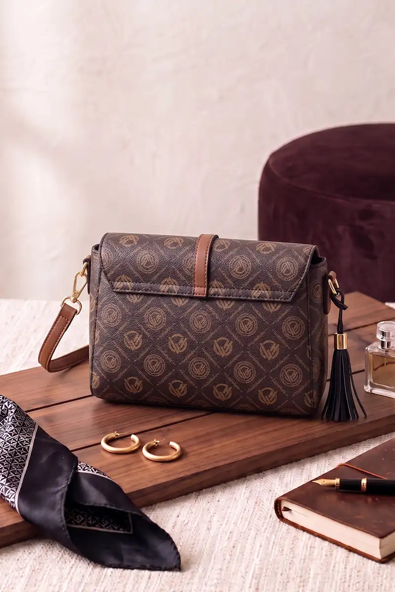 Premium Women's Imported Handbag (Dark Espresso)
