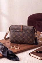 Premium Women's Imported Handbag (Dark Espresso)