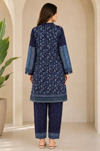 KBC 2PC Stitched Collection - Printed Lawn Suit (Navy Blue)