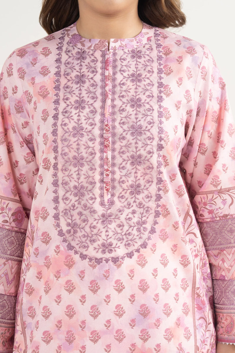 Sapphire By KBC - 3PC Unstitched Digital Printed Lawn Suit (Orchid Pink)