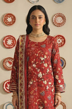 Nishat - Unstitched 3pc Printed Lawn (Red)