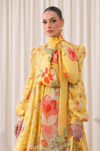 Gul Rang By Bareezé – 3-Piece Unstiched Printed Classic Lawn (Yellow)