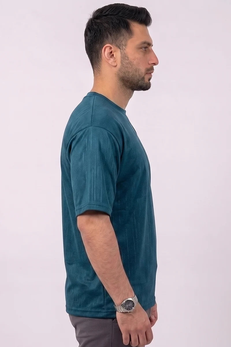 Men Drop Shoulder T-Shirt by KBC Fashion (Blue)